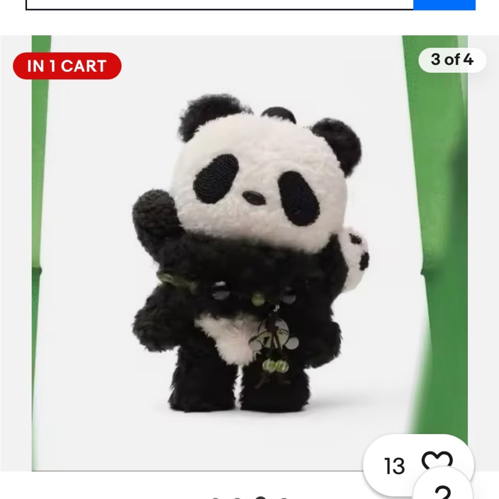 skull Panda Exclusive Popmart - Black and White I love her!!! - Picture 6 of 9